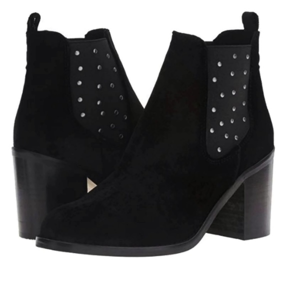 Musse & Cloud Studded Boot Black Velvet Spain NEW - Picture 1 of 8